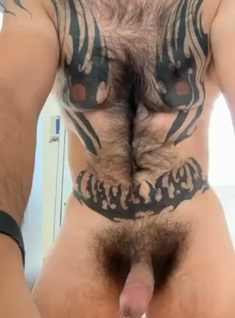 big dick hairy hung cock massive-cock gif