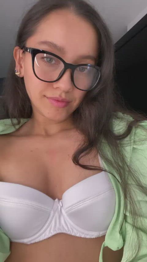 funny porn petite student tits gif