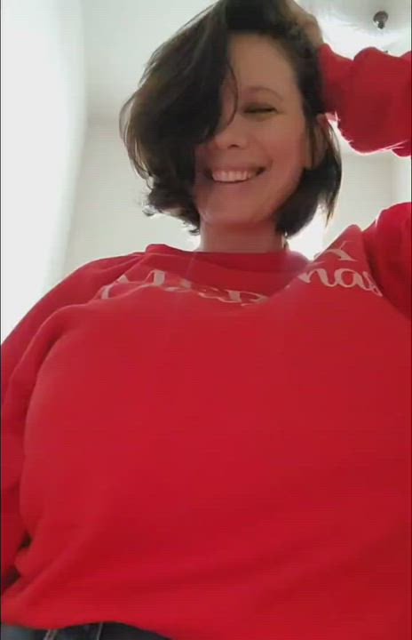 Big Tits MILF Titty Drop gif