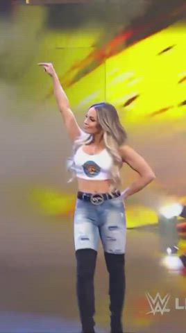 babe big tits boobs hotwife huge tits milf tits trish stratus wrestling gif