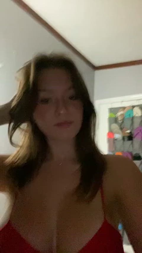 big tits teen tiktok gif