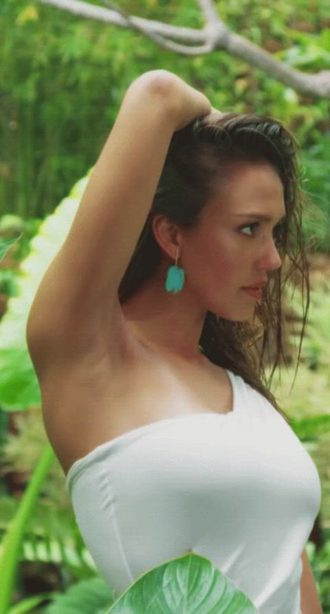 armpits brunette jessica alba gif