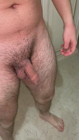 Cock Foreskin Penis Trimmed Uncut gif