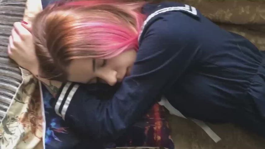 blowjob sister sleeping gif