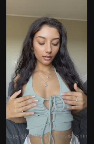 boobs cute latina onlyfans solo teen tits gif