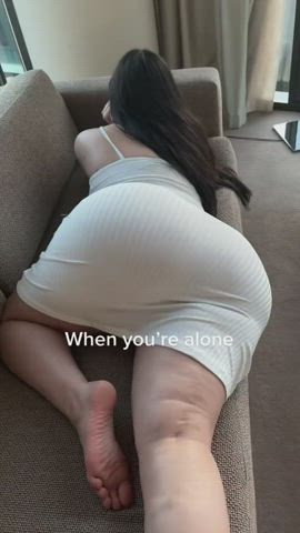 Arab Big Ass Curvy Jiggling Tease Thick TikTok gif