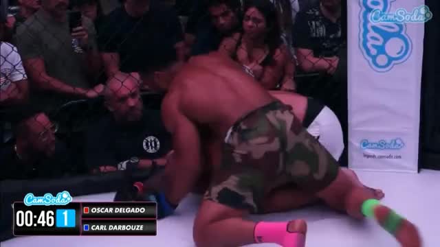 Carl Darbouze wins via D'arce. Camsoda MMA