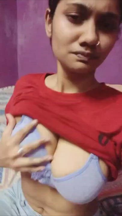 12 HD Video Of Cute Busty South Indian Babe In horny mood Teasing/Giving Her BF Some