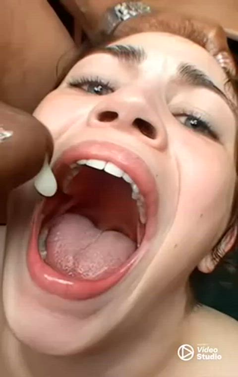 cum swallow gokkun swallowing gif