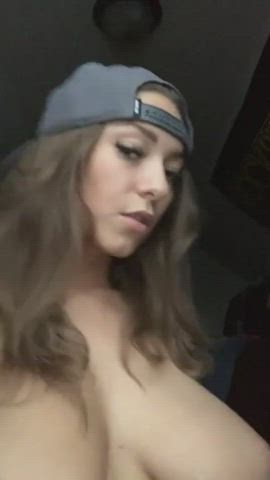 big tits dancing natural tits topless gif