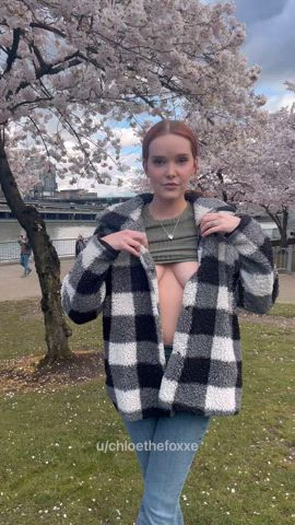 babe boobs onlyfans public redhead gif