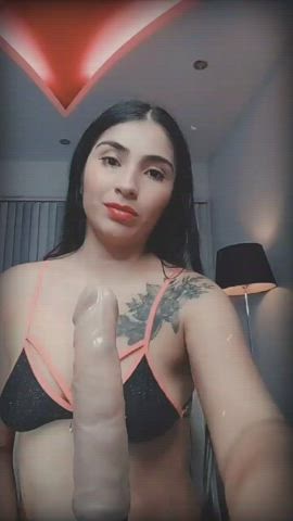 blowjob colombian dildo joi latina lingerie nails sex toy tattoo gif
