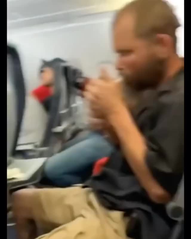This man actually forgot he was on the airplane