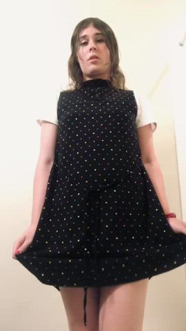 dress girl dick trans gif