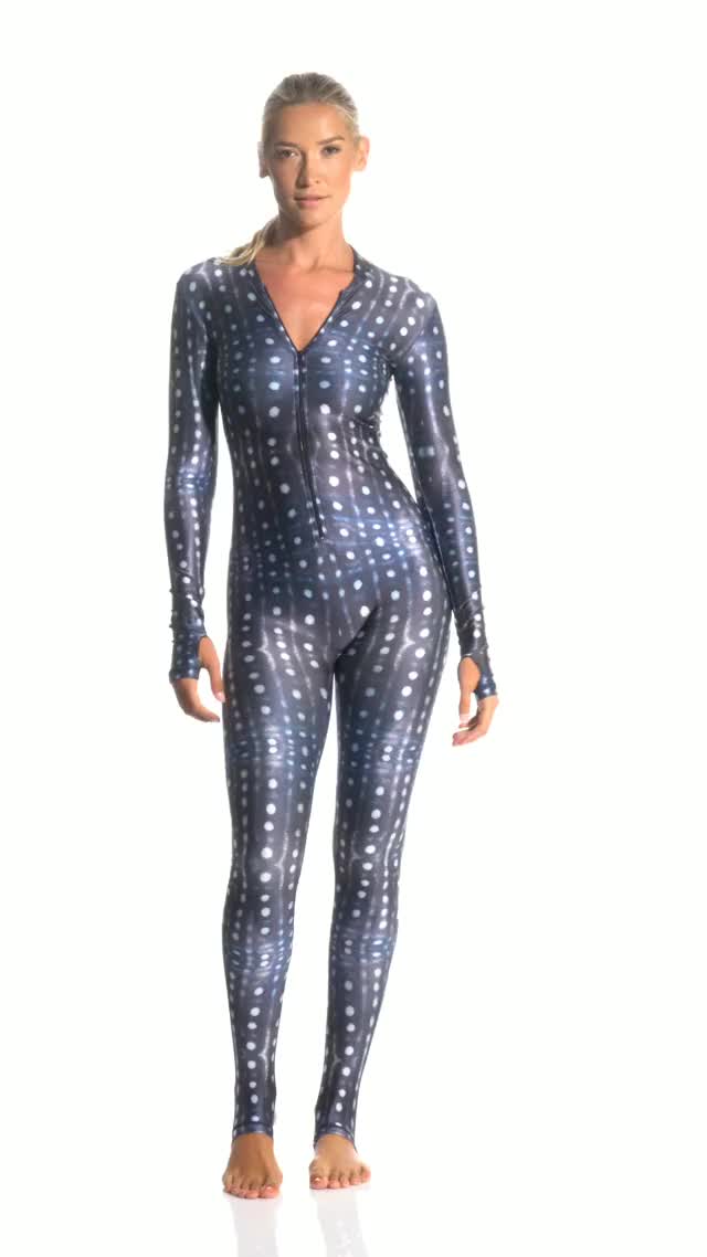 SlipIns Whale Shark Zippered DiveSkin Unitard