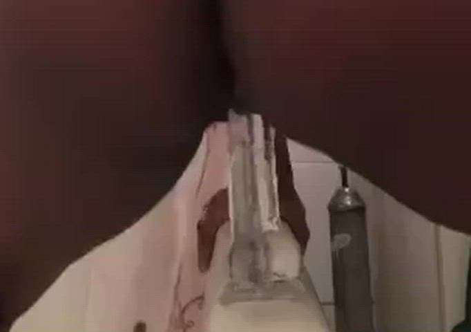 bathroom bathtub dildo homemade hotwife housewife milf riding sex toy gif