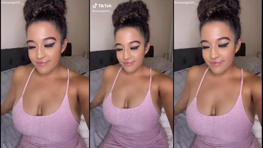 big tits brown eyes cumshot cute facial onlyfans tiktok gif