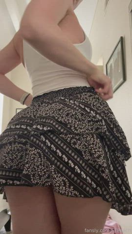 Skirt Strip Thong gif
