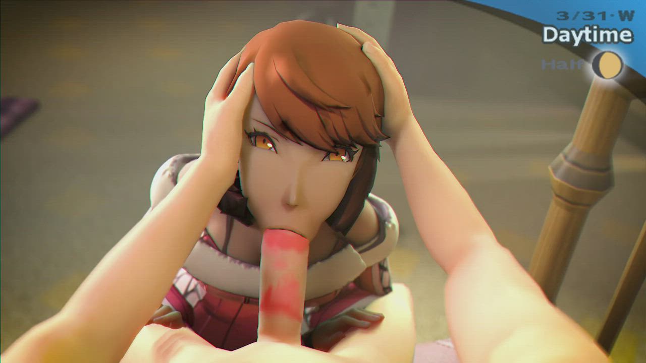 Blowjob Hentai SFM gif