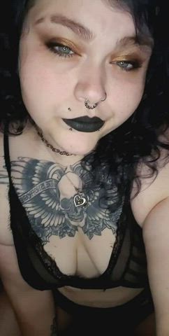 BBW Goth Stripper gif