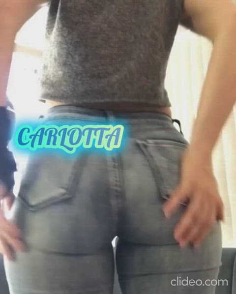 booty bubble butt jeans non-nude thigh gap gif