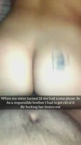 bed sex big ass boobs brother cum sibling sister step-brother step-sister taboo gif