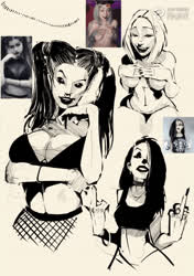 Art Babes Goth Time Lapse gif