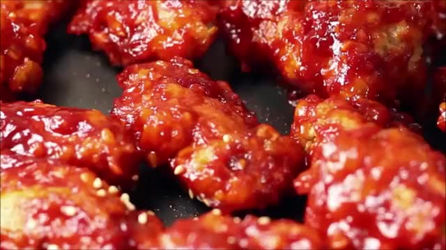 Dakgangjeong (Spicy Korean Fried Chicken)