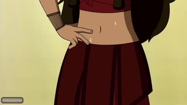 Katara Undressing in the Desert