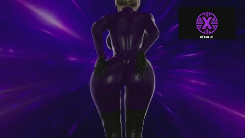 animation anime ass bdsm dominatrix domme femdom hypno latex gif