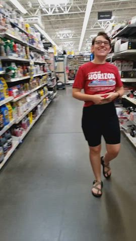 Flashing at the store