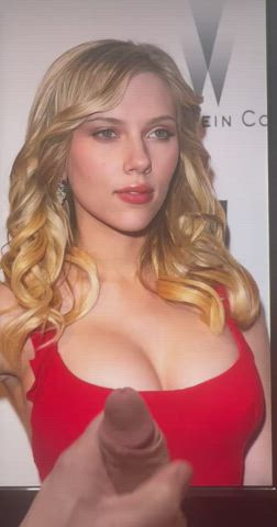 big tits cumshot scarlett johansson tribute gif