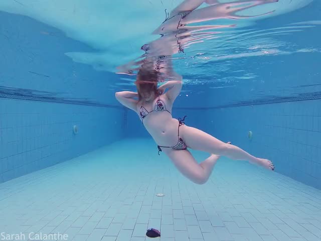 First time underwater masturbation