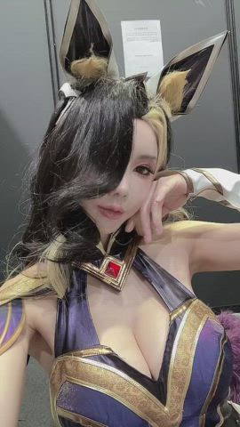 asian cosplay cute korean model gif