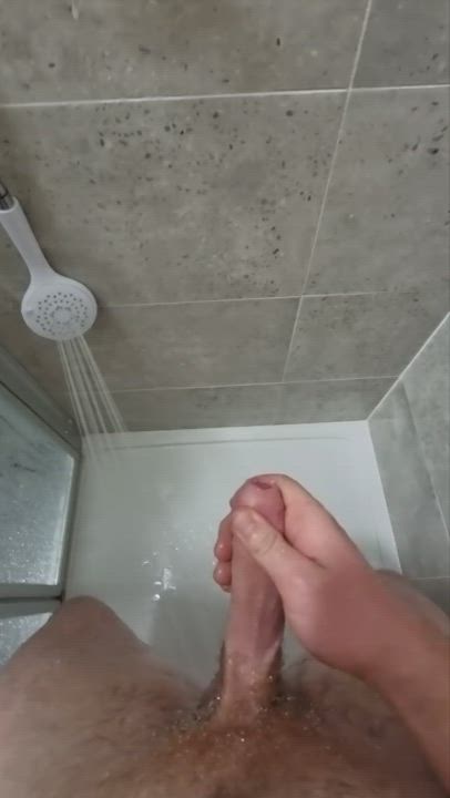 Cock Cumshot Shower gif