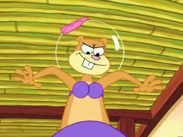 sandy cheeks's juicy boobs