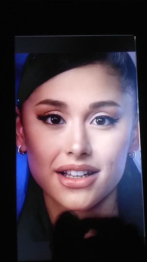 Cum on Ari cute face