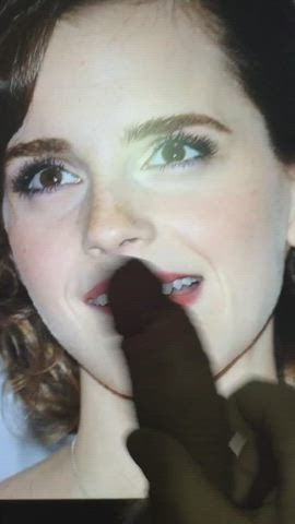 cock emma watson masturbating slapping solo tribute gif