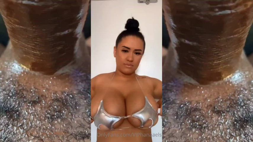 bbc babecock big dick big tits latina natural tits gif