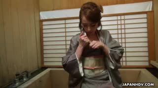 Japanese horny housewife masturbating