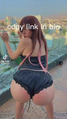 ass big ass booty brunette cute latina nsfw tiktok twerking gif