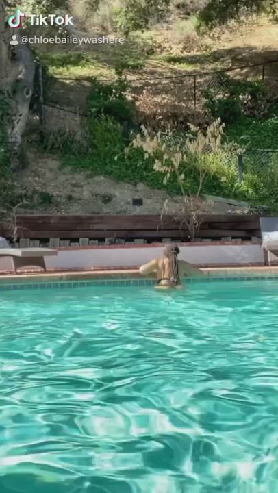 Ebony Swimming Pool Thick gif