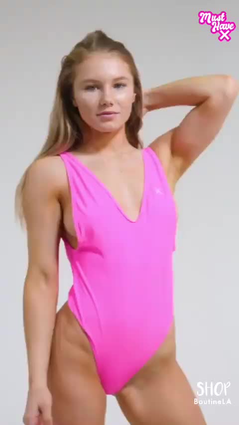 pink one piece