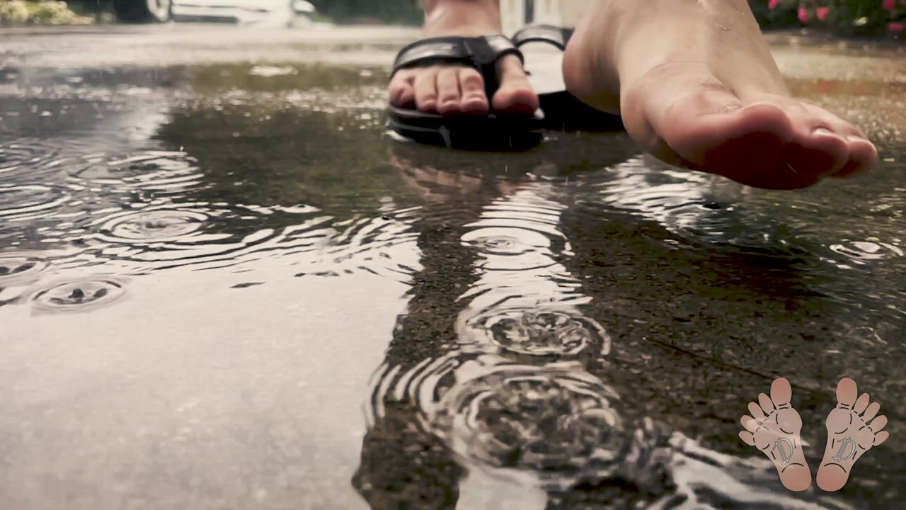 Playing in the rain?