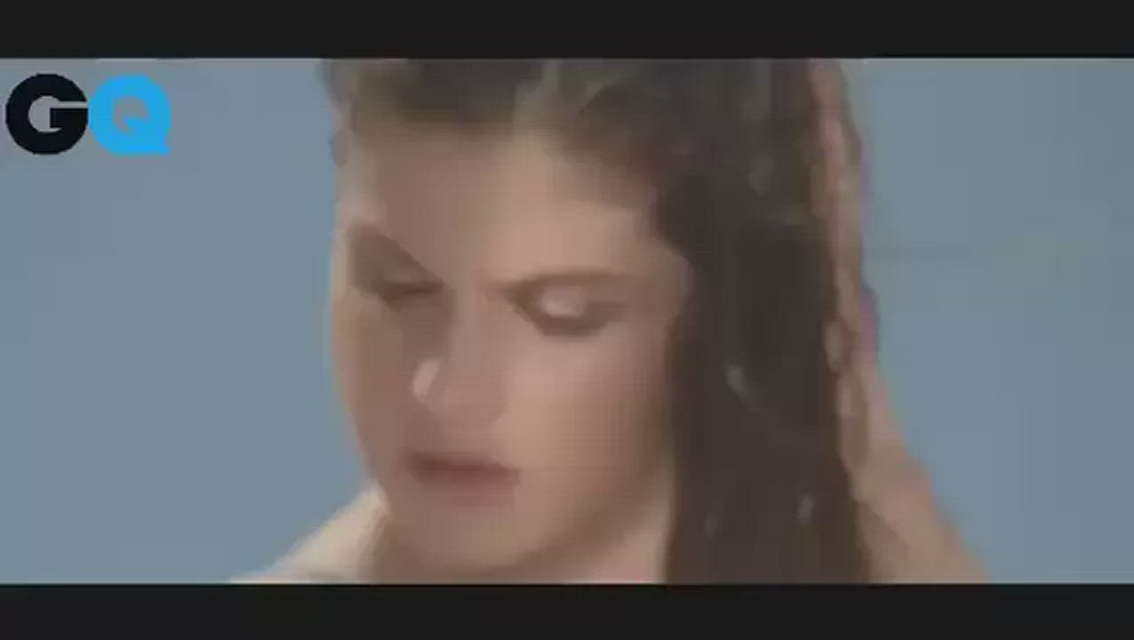 alexandra daddario bikini brunette model softcore solo gif