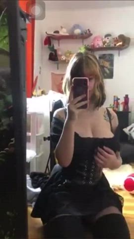 Big Tits Skirt Tattoo gif