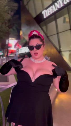 alexisabuse bbw big tits cosplay costume flashing halloween public pink hair r/caughtpublic