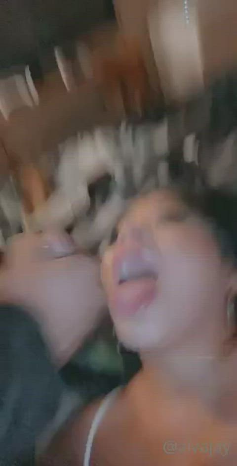 blowjob cum in mouth selfie gif