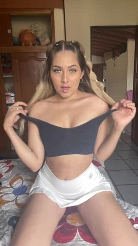 Blowjob Latina Small Tits Tits gif