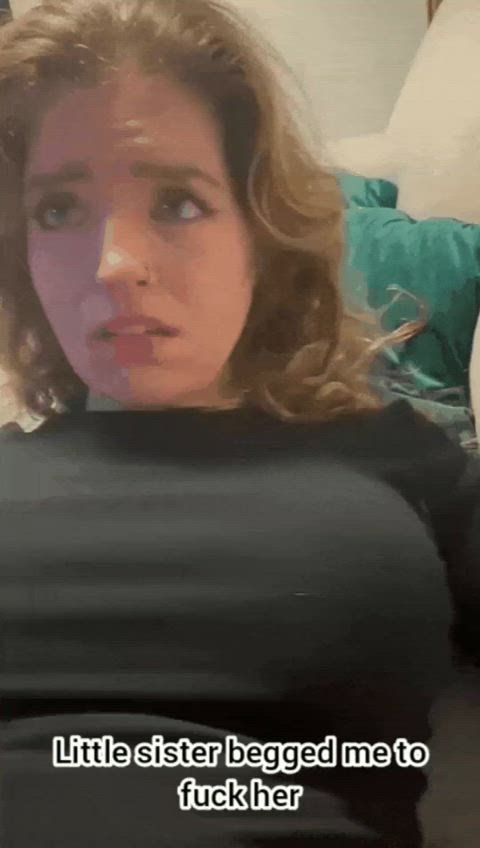 boobs brother caption cute pussy sister tits gif